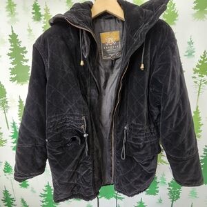 Black Vintage Avenue De L'Opera Puff Quilted Express Coat